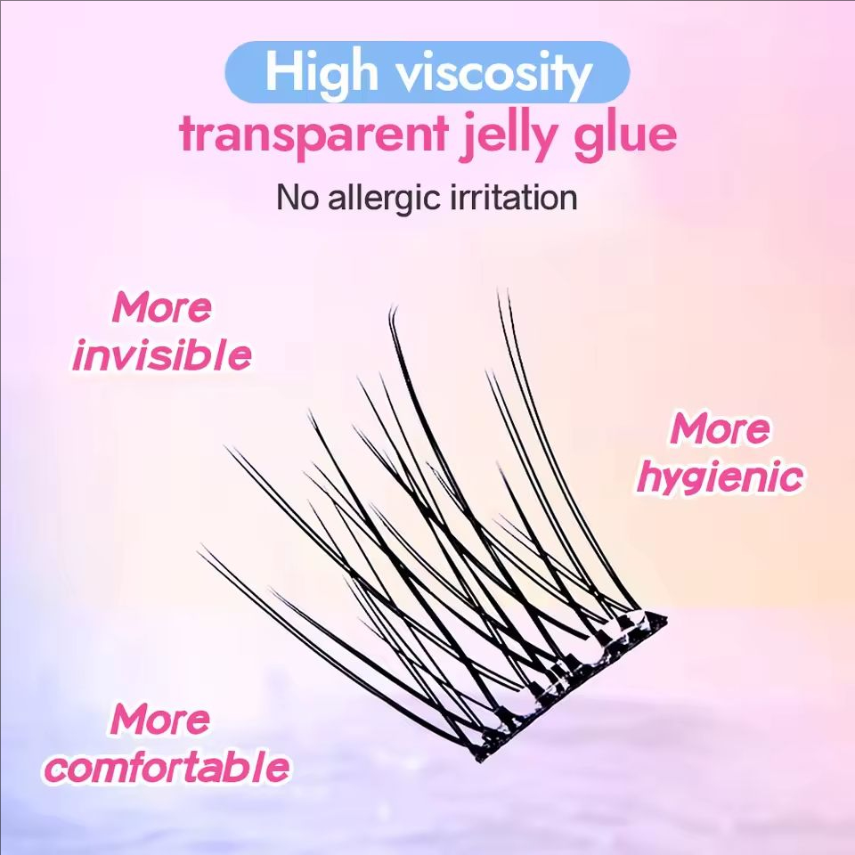 MIAOJIE No-Glue False Eyelashe - Eyelash Extension Human Hair review and price