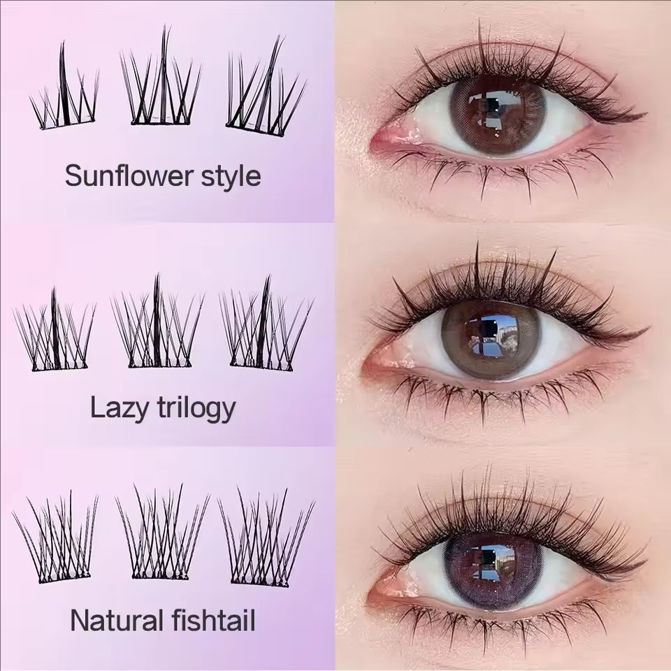 MIAOJIE No-Glue False Eyelashe - Eyelash Extension Human Hair review and price