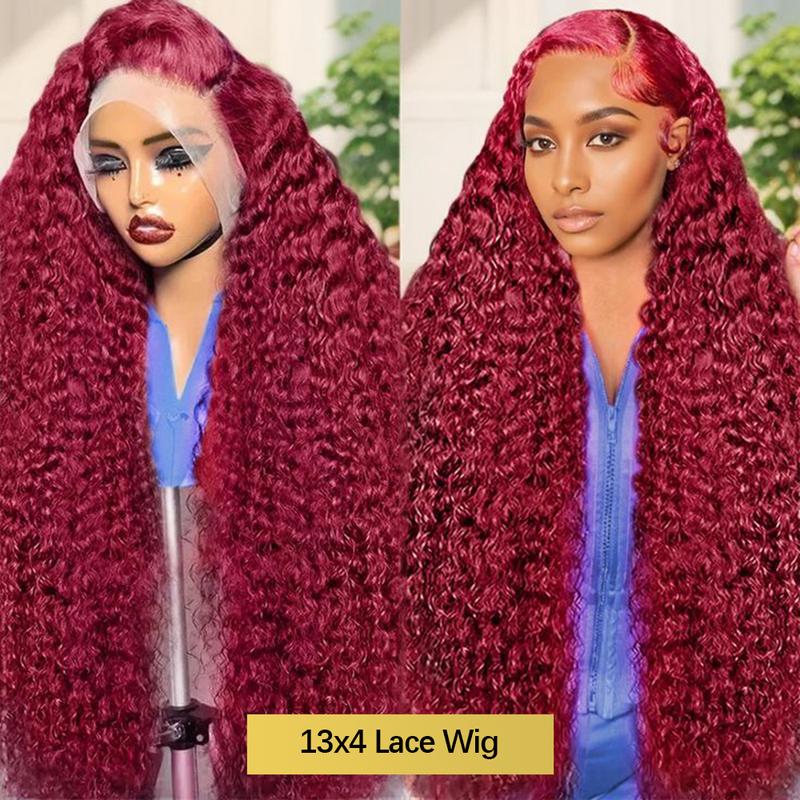 99j Deep Wave Lace Front Hair  - Eyelash Extension Natural Look review and price