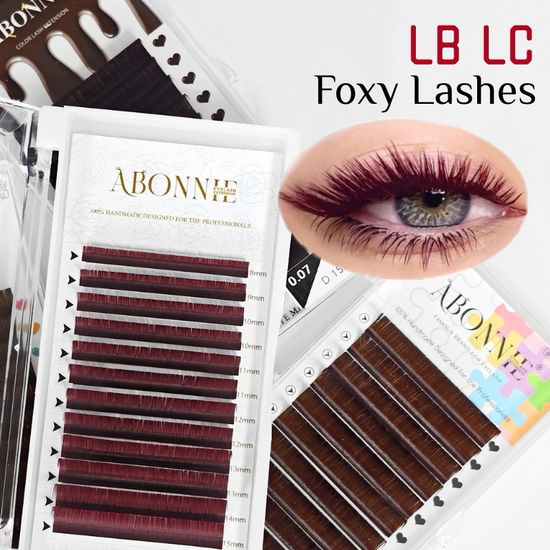 LB  LC Burgundy Lashes Wine Re - Eyelash Extension Russian review and price